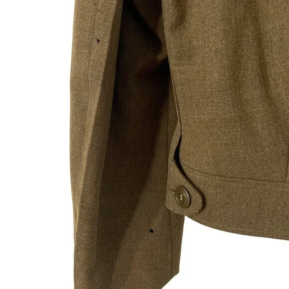 1950s Era U.S. Army Uniform Set: Ike Jacket, Pants + Hat 38R Wool Olive Green - Picture 8 of 16